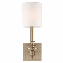 Crystorama Lloyd 1 Light Wall Mount - Aged Brass - LLO-481-AG Crystorama Lloyd 1 Light Wall Mount - Aged Brass - LLO-481-AG