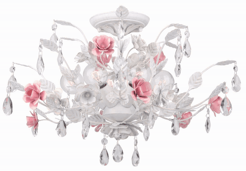 Crystorama Lola 6 Light Semi-Flush - 4850-WW