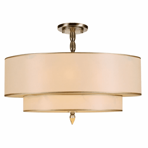 Crystorama Luxo 5 Light Ceiling Mount - Antique Brass - 9507-AB_CEILING