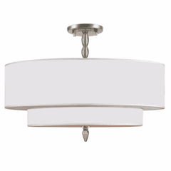 Crystorama Luxo 5 Light Ceiling Mount - Satin Nickel - 9507-SN_CEILING