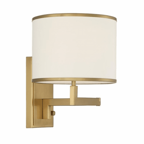 Crystorama Madison 1 Light Wall Mount - Aged Brass - MAD-B4101-AG