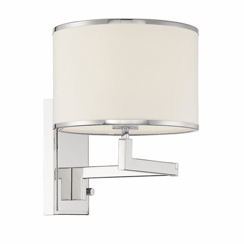 Crystorama Madison 1 Light Wall Mount - Polished Nickel - MAD-B4101-PN