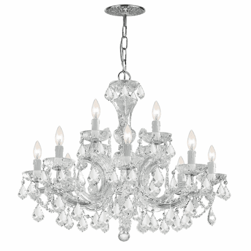 Crystorama Maria Theresa 12 Light Clear Crystal Chandelier - 4479-CH-CL-MWP