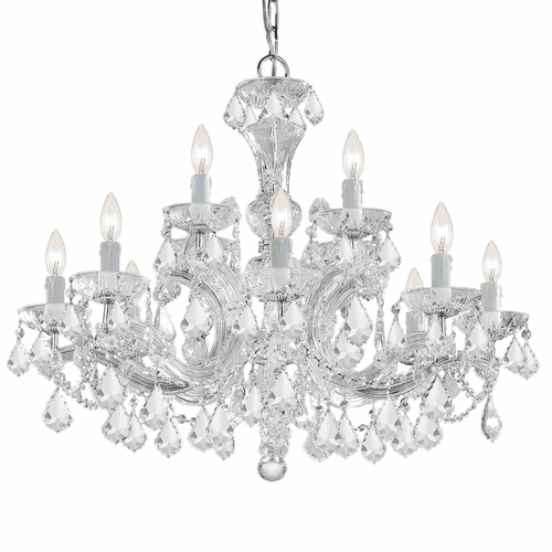 Crystorama Maria Theresa 12 Light Clear Italian Crystal Chandelier - 4479-CH-CL-I