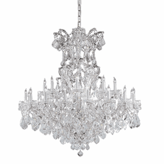 Crystorama Maria Theresa 25 Light Spectra Crystal Chrome Chandelier - 4424-CH-CL-SAQ