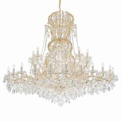 Crystorama Maria Theresa 37 Light Chandelier - Gold - 4460-GD-CL-S