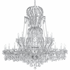 Crystorama Maria Theresa 37 Light Clear Crystal Chrome Chandelier - 4460-CH-CL-MWP Crystorama Maria Theresa 37 Light Clear Crystal Chrome Chandelier - 4460-CH-CL-MWP