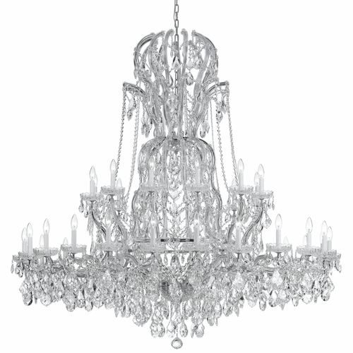 Crystorama Maria Theresa 37 Light Clear Crystal Chrome Chandelier - 4460-CH-CL-MWP