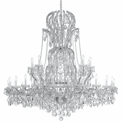 Crystorama Maria Theresa 37 Lt Swarovski Strass Crystal Chrome Chandelier - 4460-CH-CL-S Crystorama Maria Theresa 37 Lt Swarovski Strass Crystal Chrome Chandelier - 4460-CH-CL-S