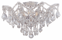 Crystorama Maria Theresa 5 Light Clear Crystal Semi-Flush - Hand Cut - 4437-CH-CL-MWP Crystorama Maria Theresa 5 Light Clear Crystal Semi-Flush - Hand Cut - 4437-CH-CL-MWP