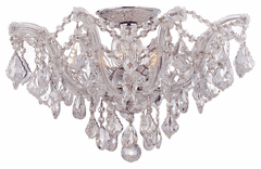Crystorama Maria Theresa 5 Lt Clear Crystal Semi-Flush - Swarovski Strass - 4437-CH-CL-S Crystorama Maria Theresa 5 Lt Clear Crystal Semi-Flush - Swarovski Strass - 4437-CH-CL-S