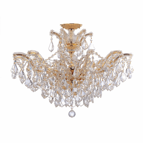 Crystorama Maria Theresa 6 Light Ceiling Mount - Gold - 4439-GD-CL-S_CEILING