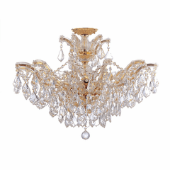 Crystorama Maria Theresa 6 Light Ceiling Mount - Gold - 4439-GD-CL-SAQ_CEILING