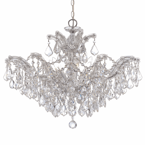 Crystorama Maria Theresa 6 Light Clear Crystal Chrome Chandelier II - 4439-CH-CL-MWP