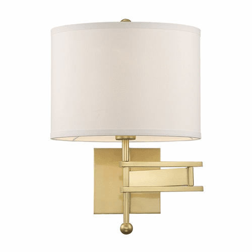 Crystorama Marshall 1 Light Wall Mount - Aged Brass - MAR-A8031-AG