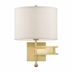Crystorama Marshall 1 Light Wall Mount - Aged Brass - MAR-A8031-AG