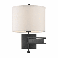 Crystorama Marshall 1 Light Wall Mount - Matte Black - MAR-A8031-MK Crystorama Marshall 1 Light Wall Mount - Matte Black - MAR-A8031-MK