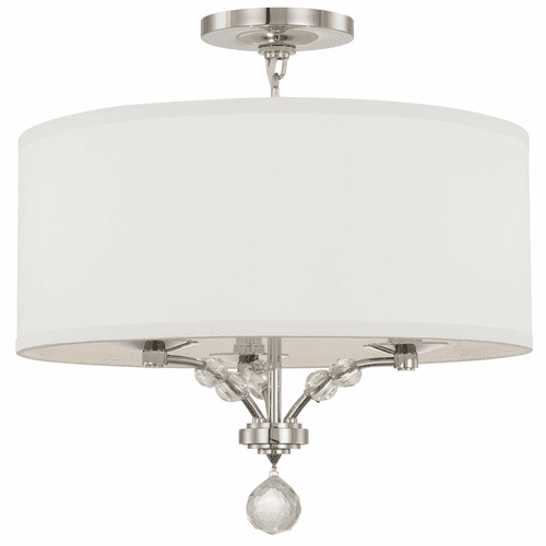 Crystorama Mirage 3 Light Ceiling Mount - Polished Nickel - 8005-PN_CEILING