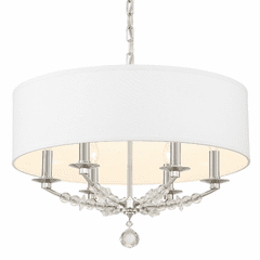 Crystorama Mirage 6 Light Chandelier - Polished Nickel - 8016-PN