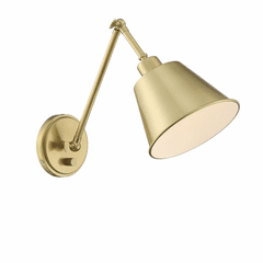 Crystorama Mitchell 1 Light Wall Mount - Aged Brass - MIT-A8020-AG