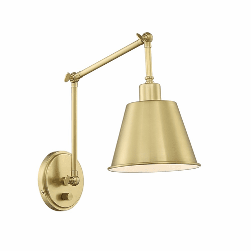 Crystorama Mitchell 1 Light Wall Mount - Aged Brass - MIT-A8021-AG
