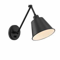 Crystorama Mitchell 1 Light Wall Mount - Matte Black - MIT-A8020-MK