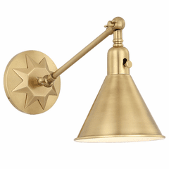 Crystorama Morgan 1 Light Wall Mount - Aged Brass - MOR-8800-AG Crystorama Morgan 1 Light Wall Mount - Aged Brass - MOR-8800-AG