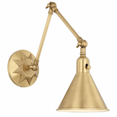 Crystorama Morgan 1 Light Wall Mount - Aged Brass - MOR-8801-AG Crystorama Morgan 1 Light Wall Mount - Aged Brass - MOR-8801-AG