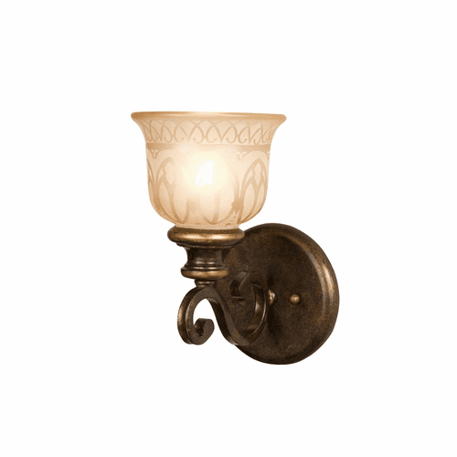 Crystorama Norwalk 1 Light Bronze Umber Sconce - 7401-BU