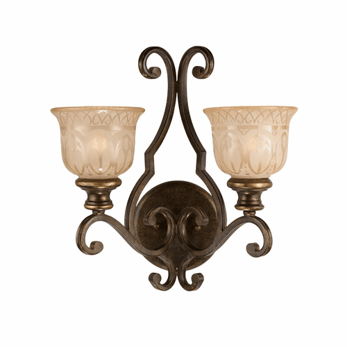 Crystorama Norwalk 2 Light Bronze Umber Sconce - 7402-BU