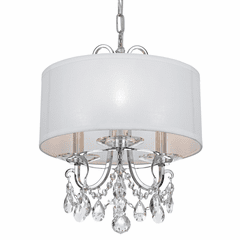 Crystorama Othello 3 Light Clear Crystal Polished Chrome Mini Chandelier - 6623-CH-CL-MWP Crystorama Othello 3 Light Clear Crystal Polished Chrome Mini Chandelier - 6623-CH-CL-MWP