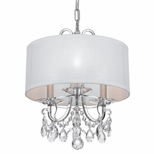 Crystorama Othello 3 Light Clear Crystal Polished Chrome Mini Chandelier - 6623-CH-CL-MWP
