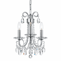 Crystorama Othello 3 Lt Clear Spectra Crystal Polished Chrome - 6823-CH-CL-SAQ