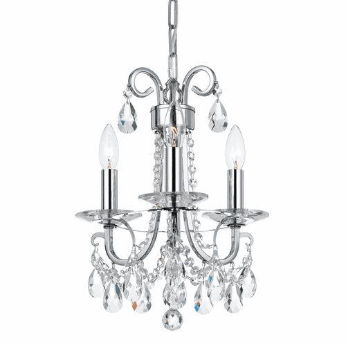 Crystorama Othello 3 Lt Clear Spectra Crystal Polished Chrome - 6823-CH-CL-SAQ