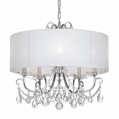 Crystorama Othello 5 Light Clear Crystal Polished Chrome Chandelier - 6625-CH-CL-MWP