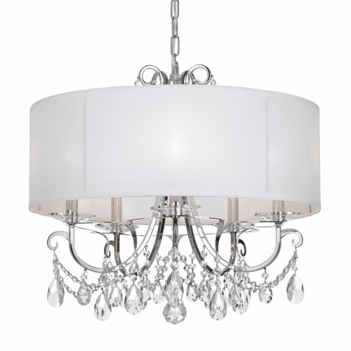 Crystorama Othello 5 Light Clear Crystal Polished Chrome Chandelier - 6625-CH-CL-MWP