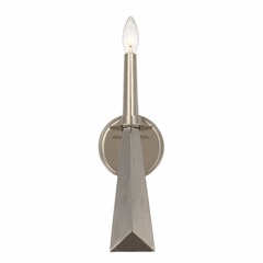 Crystorama Palmer 1 Light Polished Nickel Sconce - 7591-PN