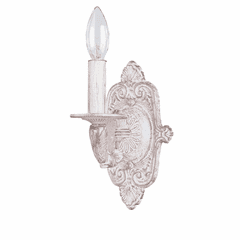 Crystorama Paris Market 1 Light Antique White Sconce I - 5111-AW Crystorama Paris Market 1 Light Antique White Sconce I - 5111-AW