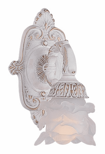 Crystorama Paris Market 1 Light Antique White Sconce II - 5221-AW