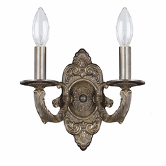 Crystorama Paris Market 2 Light Venetian Bronze Sconce - 5122-VB