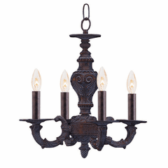 Crystorama Paris Market 4 Light Bronze Mini Chandelier - 5124-VB