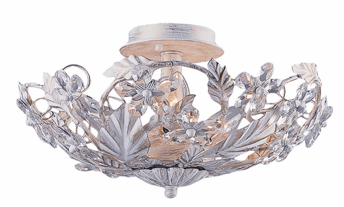 Crystorama Paris Market 6 Light Antique White Semi-Flush - 5316-AW