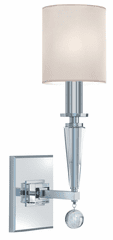 Crystorama Paxton 1 Light Nickel Sconce - 8101-PN