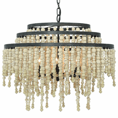 Crystorama Poppy 6 Light Chandelier - Forged Bronze - POP-A5076-FB
