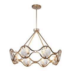 Crystorama Quincy 8 Light Chandelier - Distressed Twilight - QUI-7628-DT