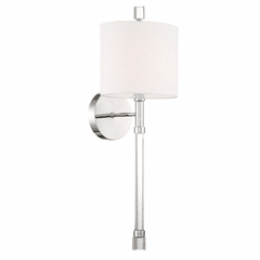 Crystorama Rachel 1 Light Wall Mount - Polished Nickel - RAC-A3501-PN