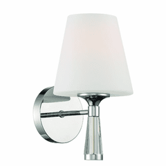 Crystorama Ramsey 1 Light Wall Mount - Polished Nickel - RAM-A3401-PN