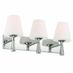 Crystorama Ramsey 3 Light Wall Mount - Polished Nickel - RAM-A3403-PN