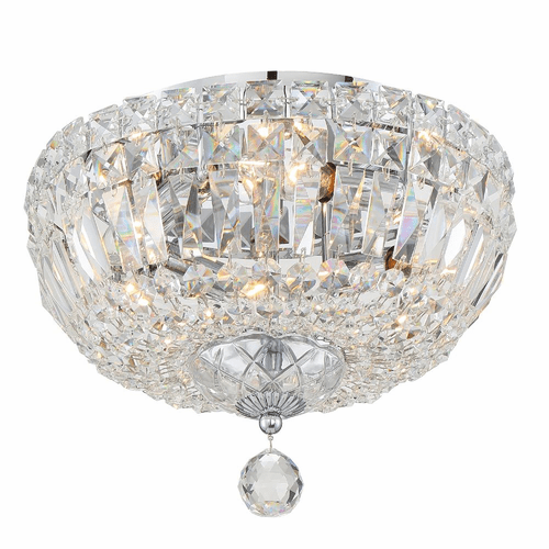 Crystorama Rosyln 4 Light Ceiling Mount - Polished Chrome - ROS-A1004-CH-CL-MWP