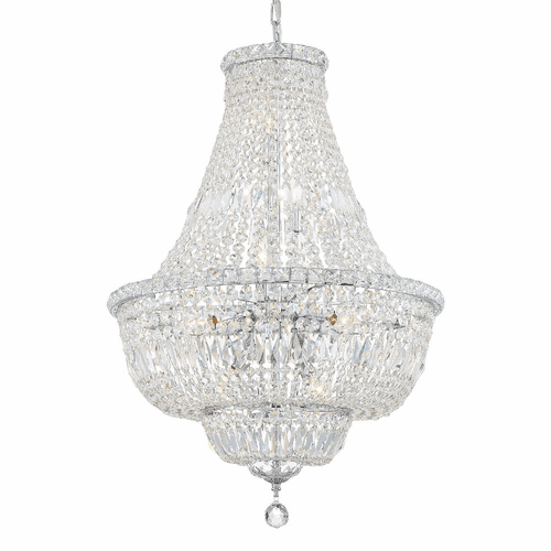 Crystorama Rosyln 9 Light Chandelier - Polished Chrome - ROS-A1009-CH-CL-MWP